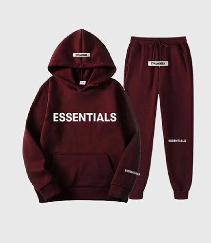 Essential Spring Hooded Tracksuit Brown