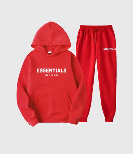 Essentials Fear of God Tracksuits Red