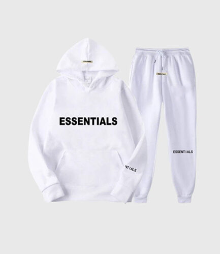 Fear Of God Essential Tracksuit White