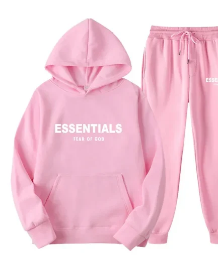 Fear of God Essentials Pink Tracksuit