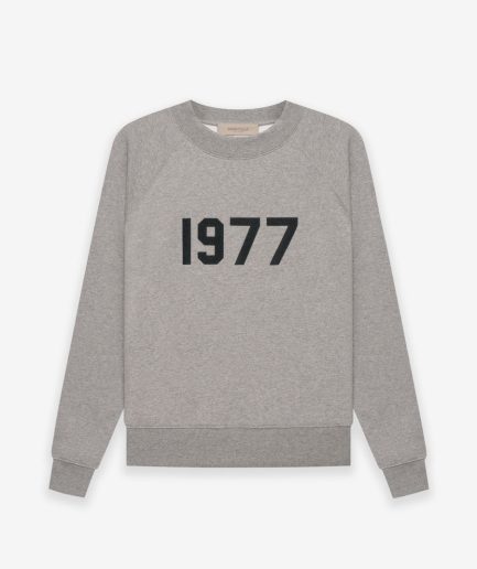 Essentials Crewneck 1977 Sweatshirt – Dark Gray