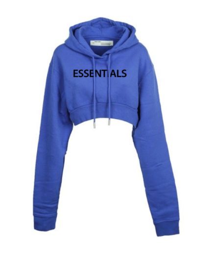 Essentials Oversized Cropped Hoodie