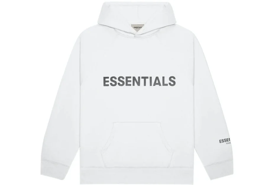 Fear of God Essentials Pull-Over Hoodie Applique Logo – White