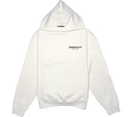 Fear of God Essentials Photo Pullover White Hoodie (FW19)