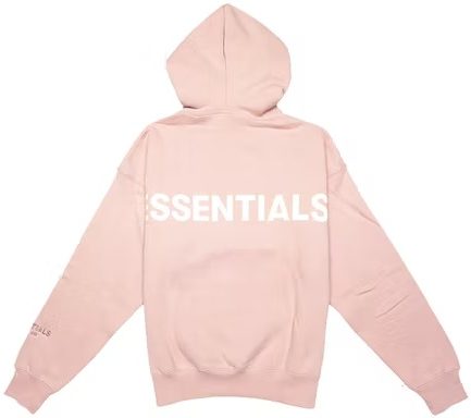 Fear of God Essentials Pink 3M Logo Pullover Hoodie – Blush