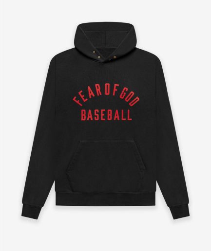 Fear of God Baseball Hoodie – Black