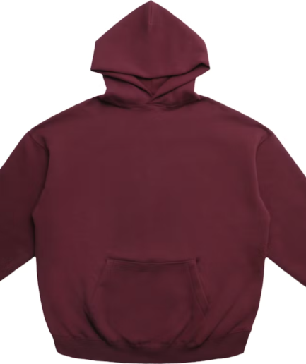 Fear of God Essentials Printed Graphic Pullover Hoodie Burgundy