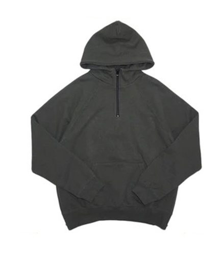 Fear of God Essentials Half Zip Hoodie-balck