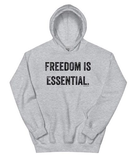 Freedom s Essential Hoodie Grey